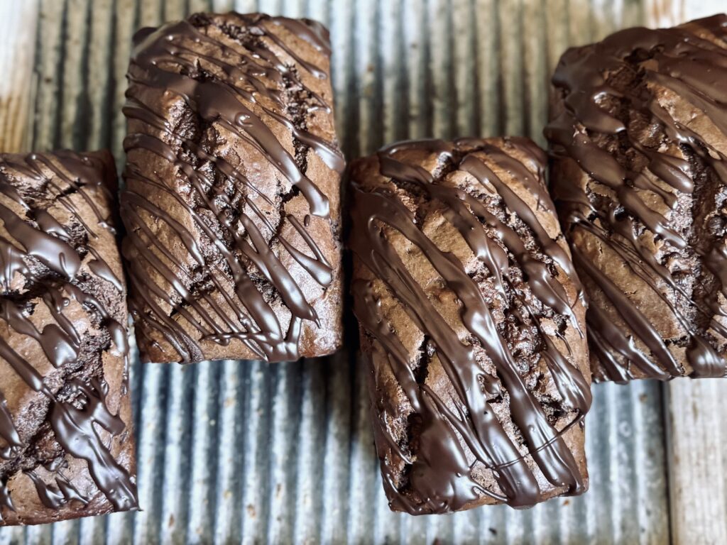 double chocolate sourdough banana bread