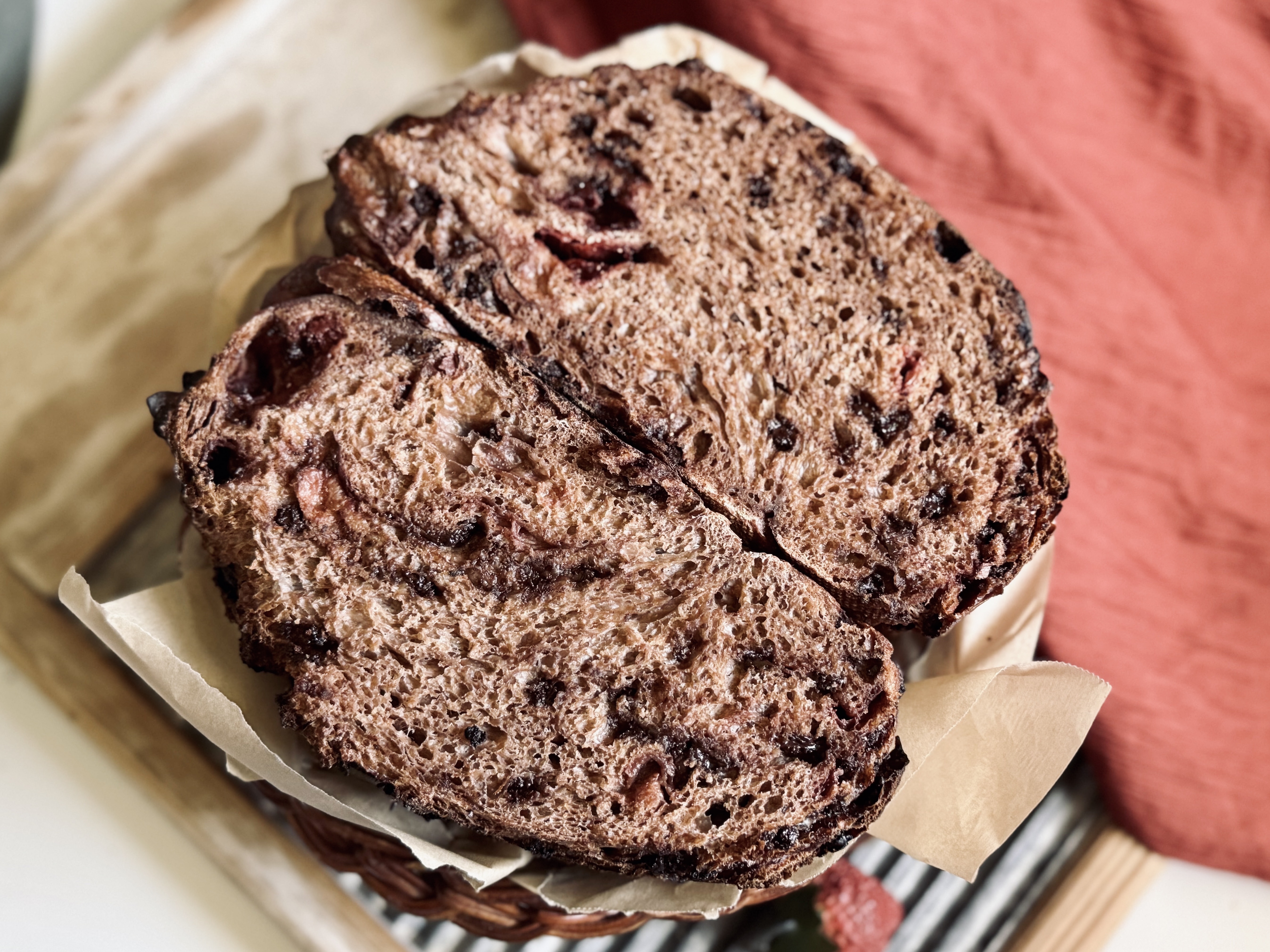 chocolate sourdough bread