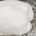 shaped sourdough bread dough